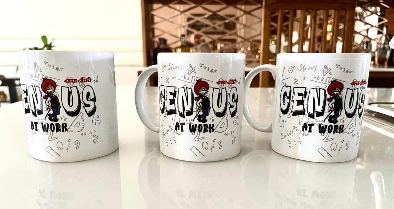 Chacha Chaudhary Official Merchandise - 'Genius at Work' Mugs