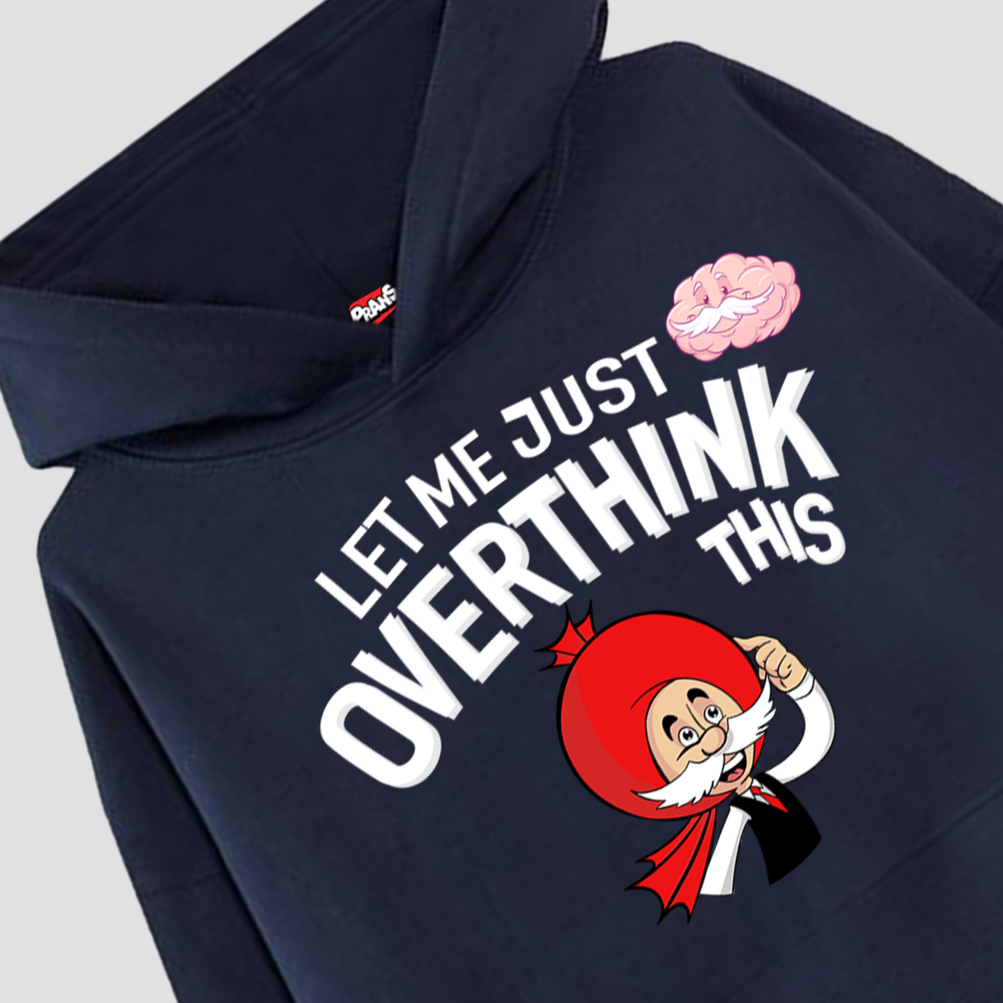 Navy Blue Hoodie - Chacha Chaudhary: "Let Me Overthink"